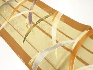 雪芝模様織出し袋帯